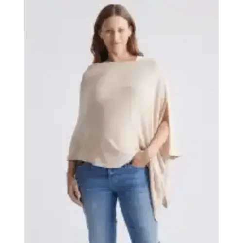 Lightweight Cotton Cashmere Nursing Shawl