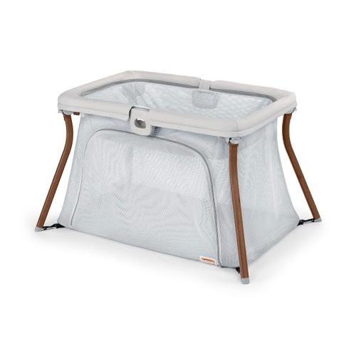 Chicco Alfa Lite Lightweight Travel Playard, Portable Playpen for Babies and Toddlers, Snap-Open/Compact Fold Design, 13 lbs., Baby Travel Essential | Dove/Beige