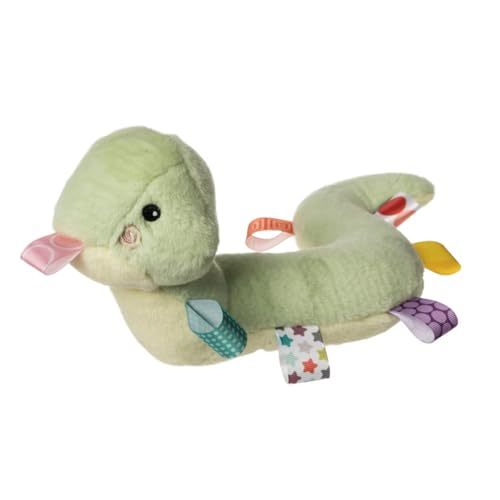 Taggies Stuffed Animal Huggable Plush Soft Toy with Sensory Tags, 12-Inches, Sniggles Snake