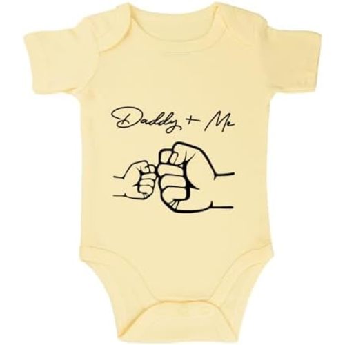 listery Daddy and Me Bodysuit Infant Baby Bodysuit I Love Dad Bodysuit Funny Father's Day Outfits 0-6Months