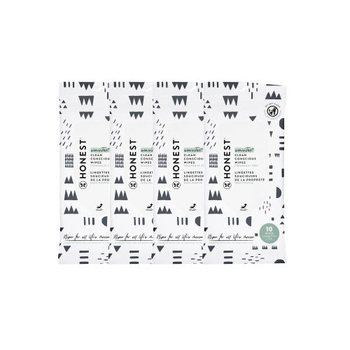 Honest Baby Wipes Pattern Play, 4-pack of 10 Count | Honest Co.
