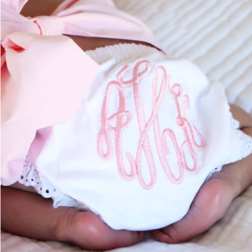 Personalized Lace Edge Bloomers