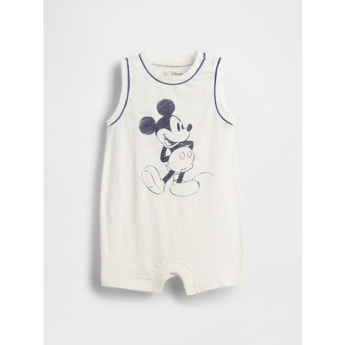 Gap × Disney Baby Organic Cotton Mickey Mouse Shorty One-Piece