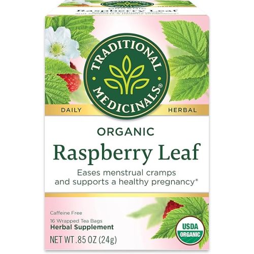 Traditional Medicinals Organic Raspberry Leaf Herbal Tea - 16 Tea Bags