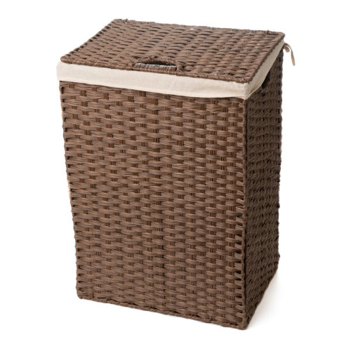 Gracie Oaks Wicker Laundry Hamper & Reviews | Wayfair