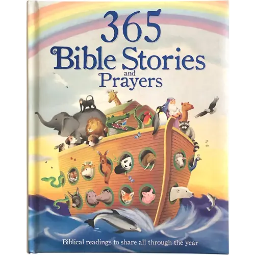 365 Bible Stories and Prayers Padded Treasury - Gift for Easter, Christmas, Communions, Baptism, Birthdays (Little Sunbeams)