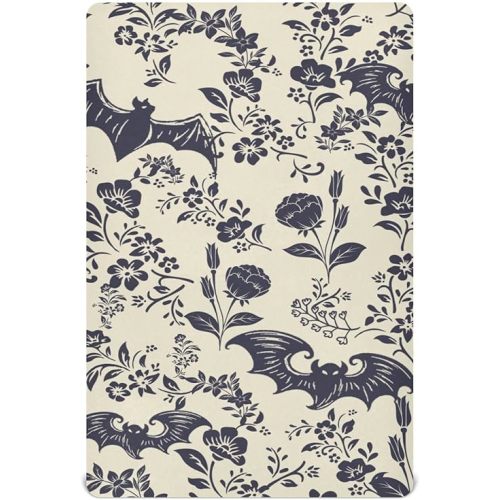 Goth Bats Crib Sheets for Boys Girls Baby Sheet Breathable Nursery Sheet