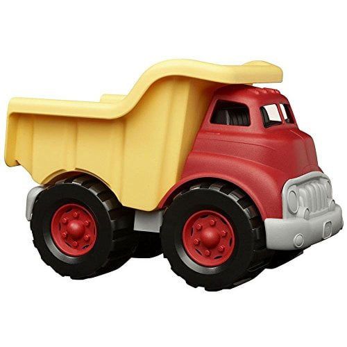 Green Toys Dump Truck - Red/Yellow, Play Vehicle, Unisex for Ages 1+