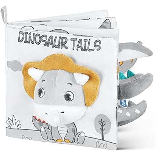 Soft Baby Books Toys, Newborn Crinkle Book, 3D Baby Crinkle Book, Baby Books Toys for Toddlers&Kids, Soft Baby Books Touch and Feel Crinkle for 0-6 Months Boys&Girls Gifts(Dinosaur)