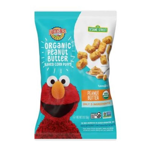 Earth's Best Organic Sesame Street Peanut Butter Puffs - 2oz