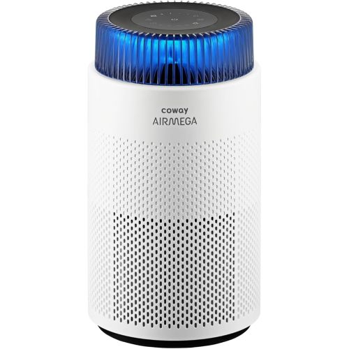 COWAY Air Purifiers for Bedroom Home up to 810 ft², True HEPA Filter for Smoke, Allergies, Pet Dander, Odor, AQI Monitor, Auto&Sleep Mode, Timer, Filter Indicator, Night Light, 3yr Warranty, 100 White