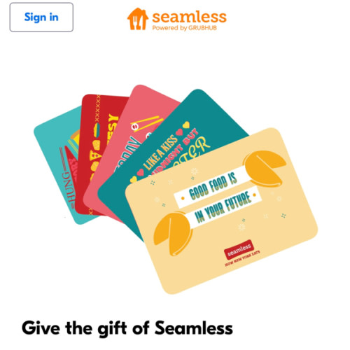 Seamless Gift Cards | Customizable Gift Cards from Seamless