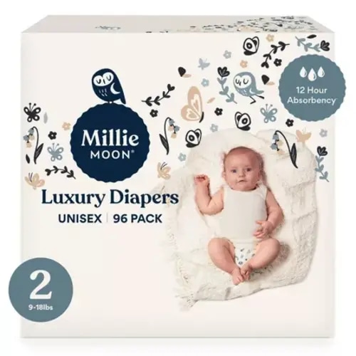 Millie Moon Luxury Diapers - (select Size And Count)