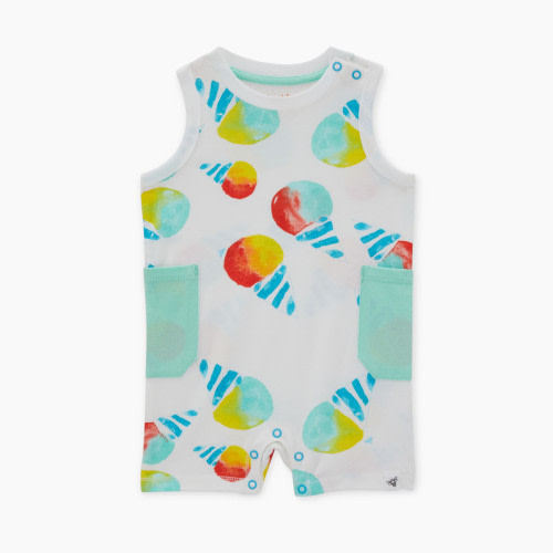 Burt's Bees Baby Organic Cotton Snow-Cone Romper - Snow Cone, 0-3 Months