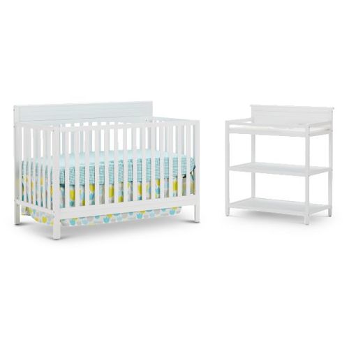 Parker White Crib Bedroom