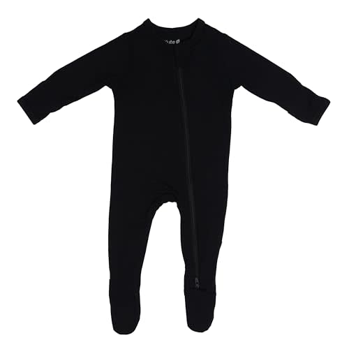 KYTE BABY Unisex Zipper Closure Footies, Rayon Made From Bamboo, 0-24 Months