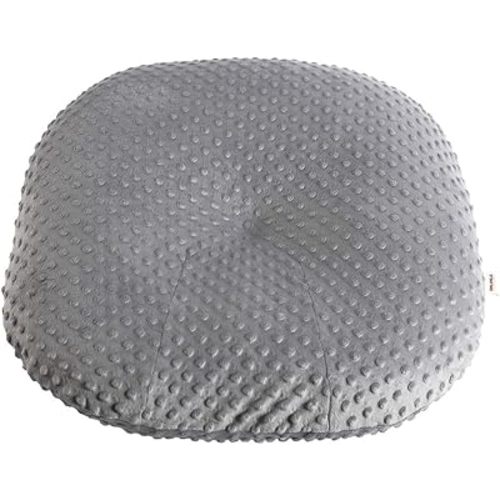 OWLOWLA Newborn Lounger Cover,Minky Removable Slipcover Fits Newborn Lounger for Baby Boy Girl(Gray)