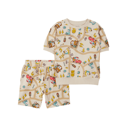 Baby 2-Piece Cars French Terry Outfit Set - Brown - Carter's | Carter's