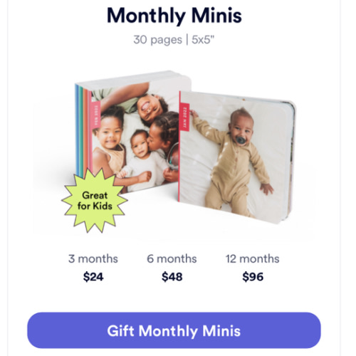 Chatbooks |6 month Gift Monthly Photo Books | Subscription Length