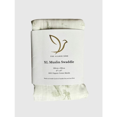 The Gilded Bird Safari Toile Organic Cotton Muslin Swaddle | Gap