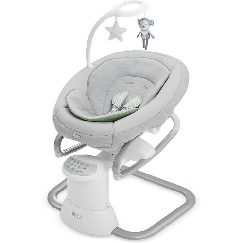 Graco Soothe My Way with Removable Rocker, Madden - Versatile Baby Swing & Portable Rocker