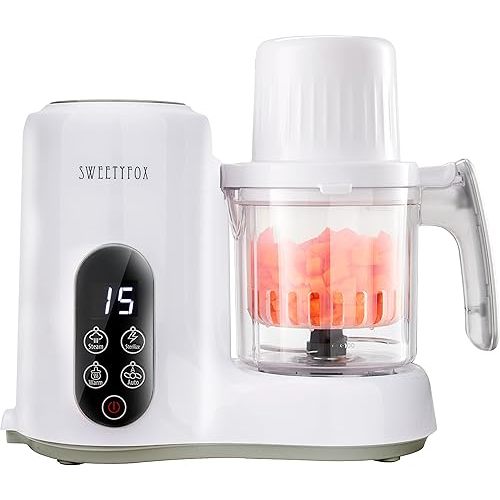 Baby Food Maker - All in one Baby Food Processor - Multi-Function - Vegetable Steamer, Blender, Bottle Sanitizer