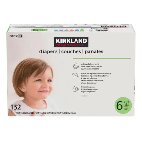 Kirkland Signature Diapers, Sizes 3 - 6