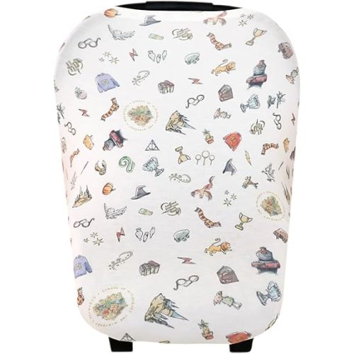 Copper Pearl Multi-Use Cover: Car Seat Covers, Nursing Cover, and Stroller Cover - Stretchy Fabric, All-Season Use, Stylish Designs, Easy Access for Moms - Wizarding World™