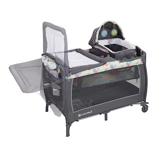 Baby Trend Lil' Snooze Deluxe II Nursery Center Playard, Funfetti