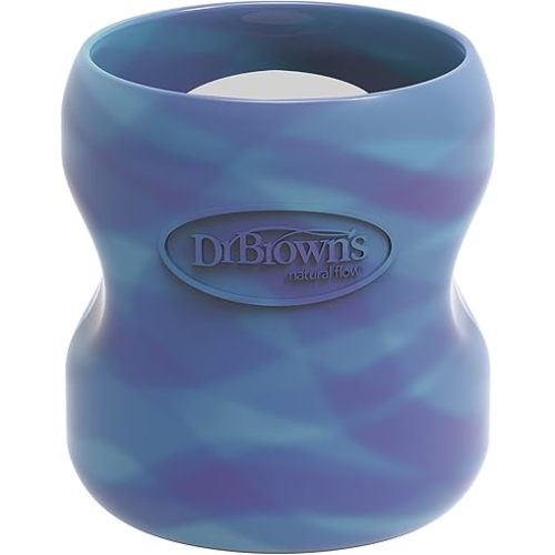 Dr. Brown's Wide-Neck 100% Silicone Baby Bottle Sleeve, Glow-in-the-Dark, 5oz