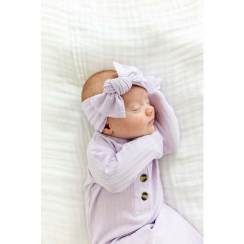 Isabelle Newborn Headband Bundle (Gown) - Lavender