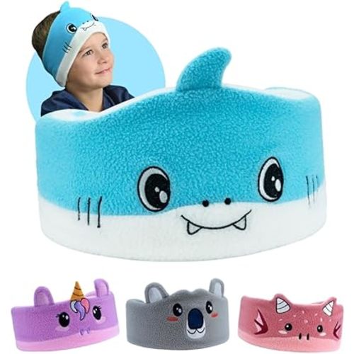 Original Toddler & Kids Headphones - Bluetooth Wireless & Wired Headband - Comfortable Fit - Safe Volume Limited - Adjustable for Travel, Learning, and Sleep (Finny The Shark)