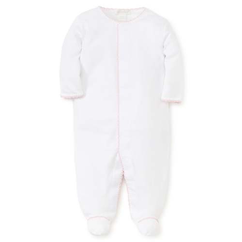 White/Medium Pink New Premier Basics Footie