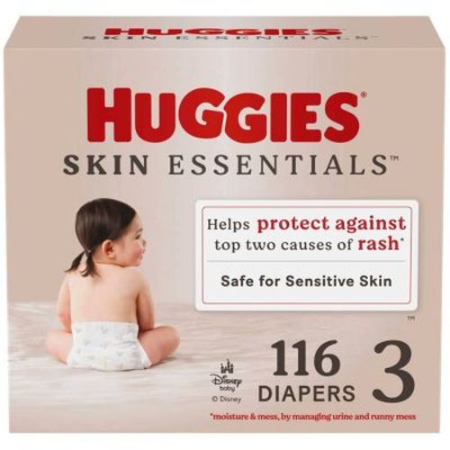 Huggies Skin Essentials Luxury Diapers – (Select Size and Count)