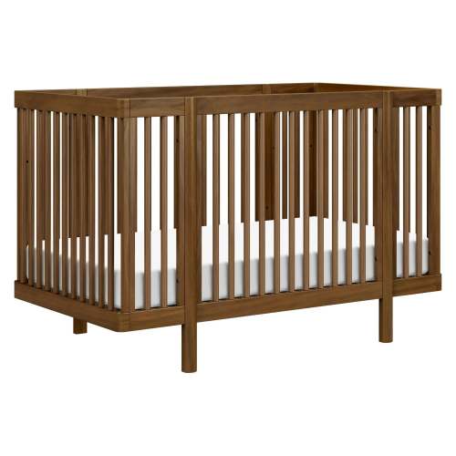 Pogo 8-in-1 Convertible Crib with All-Stages Conversion Kits - Natural Walnut