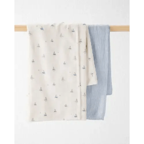 Baby 2-Pack Organic Cotton Muslin Swaddle Blankets - Little Planet | Carter's