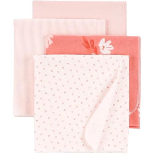 Carter's Baby 4-Pack Receiving Blankets (Pink)