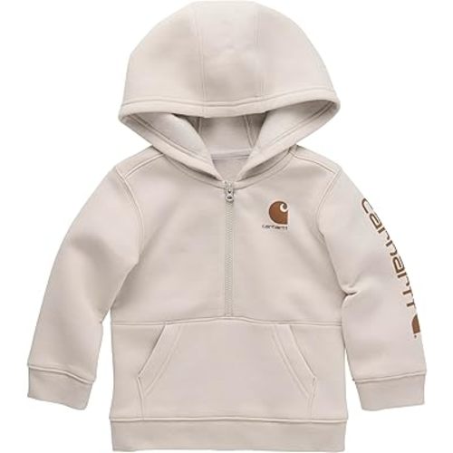Carhartt Boys' Long-Sleeve Half-Zip Hooded Sweatshirt