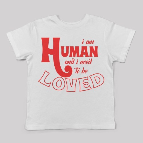 I am Human tee for kids unisex alternative kids fashion the smiths morrissey fan 80s 90s britpop graphic band tee