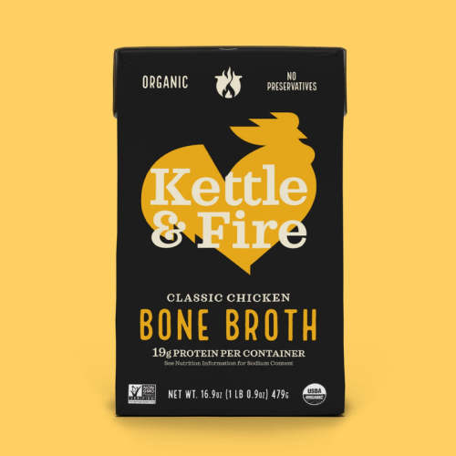 Chicken Bone Broth [Organic Bones | 19g Protein/cup] – Kettle & Fire