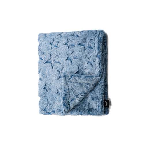 NEW Frosted Chambray Stars Minky Blanket