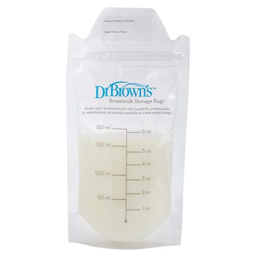 Dr. Brown's Breastmilk Storage Bags for Freezing and Storing - 100 Count