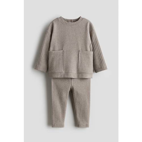 2-PIECE RIBBED COTTON SET