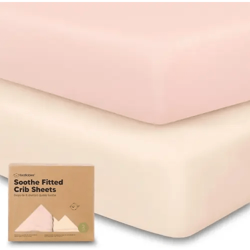 KeaBabies 2-Pack Organic Crib Sheets for Boys, Girls - 52x28 Fitted Crib Mattress Sheet Neutral, Breathable Jersey Cotton Cover for Baby Bed, Toddler Mattress, Soft & Cute Prints (Cameo)