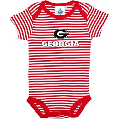 University of Georgia Bulldogs Circle G Baby Striped Bodysuit