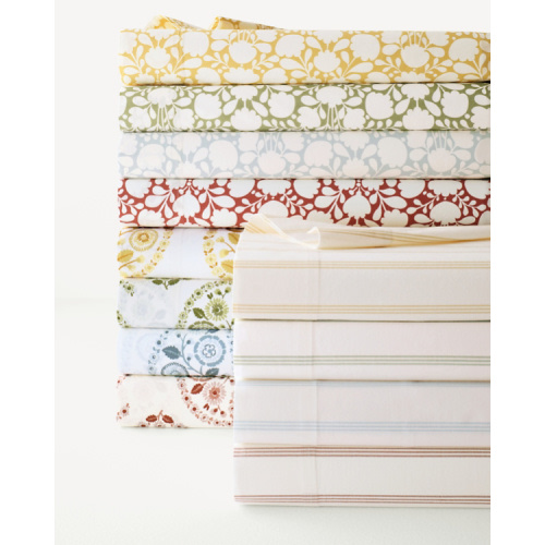 Siesta Patterned Organic-Cotton Percale Sheets
