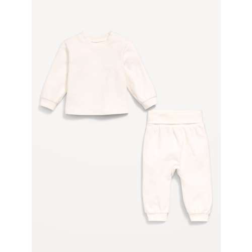 Cozy-Knit Long-Sleeve Top and Leggings Set for Baby 3-6M