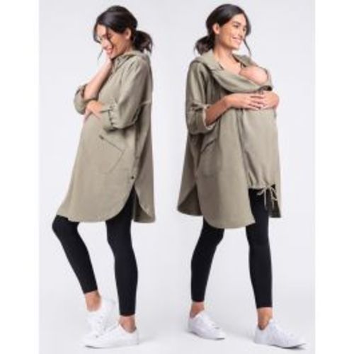 Khaki 3 in 1 baby holding jacket - Medium