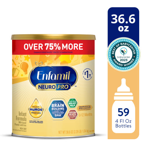 Enfamil NeuroPro Powder Baby Formula, MFGM* 5-Year Benefit, Exclusive HuMO6 Immune Blend, 36.6 Oz XL Value Can