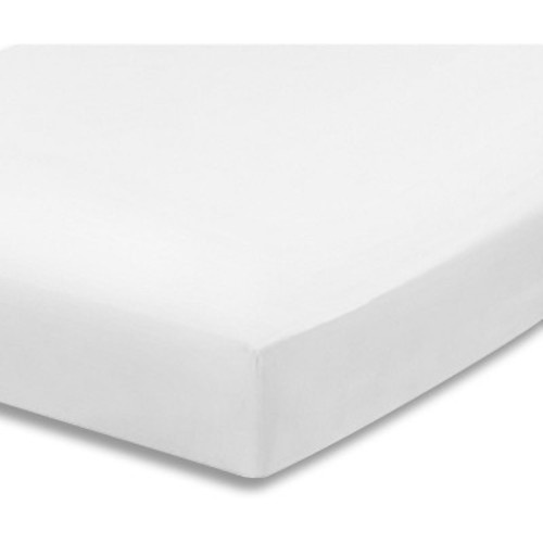 Everyday Kids Fitted Crib Sheet, 100% Soft Breathable Microfiber Baby Sheet, Fits Standard Size Crib Mattress 28in x 52in, White Nursery Sheet